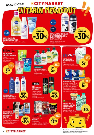 K-Citymarket tarjouslehti viikolta 38 sivu 4