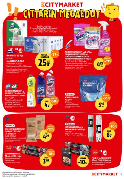 K-Citymarket tarjouslehti viikolta 38 sivu 5