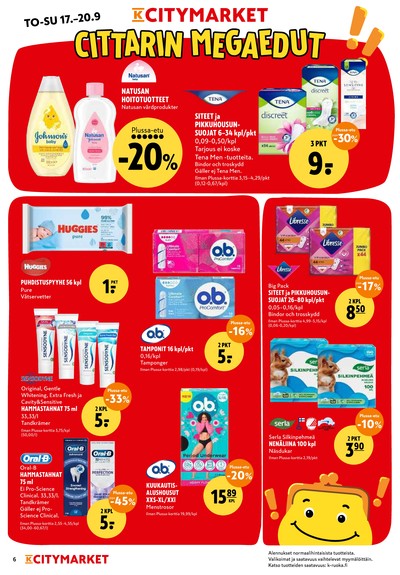 K-Citymarket tarjouslehti viikolta 38 sivu 6