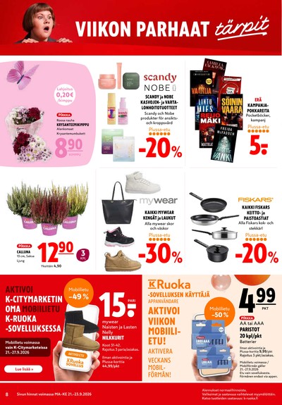 K-Citymarket tarjouslehti viikolta 39 sivu 8