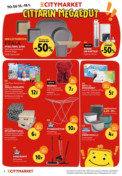 K-Citymarket tarjouslehti viikolta 4 sivu 8