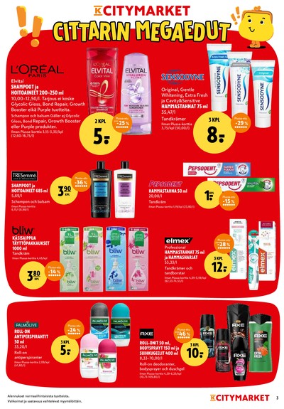 K-Citymarket tarjouslehti viikolta 4 sivu 3