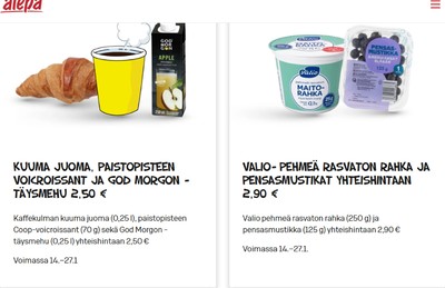 Alepa tarjouslehti. Voimassa: 21/01/26 - 27/01/26