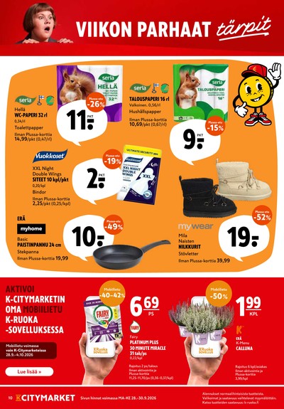 K-Citymarket tarjouslehti viikolta 40 sivu 10