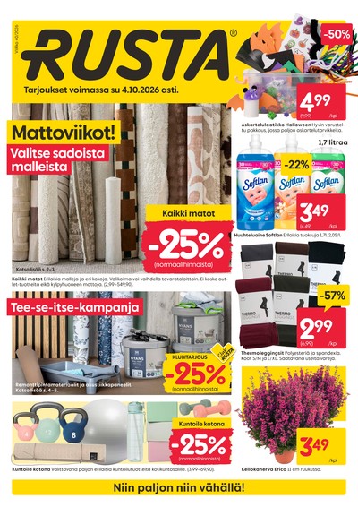 Rusta tarjouslehti viikolta 40 sivu 1