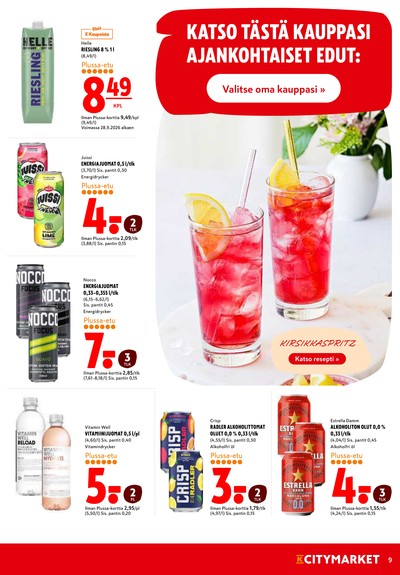 K-Citymarket tarjouslehti viikolta 40 sivu 9