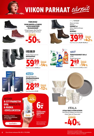 K-Citymarket tarjouslehti viikolta 41 sivu 8
