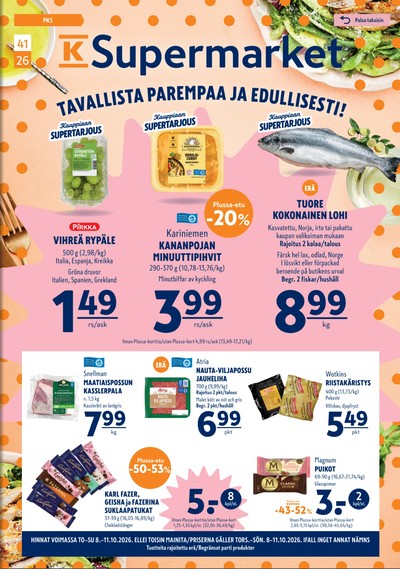 K-Supermarket tarjouslehti viikolta 41 sivu 1