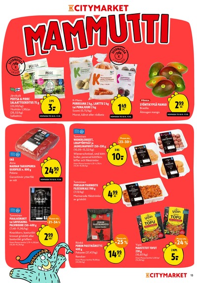 K-Citymarket tarjouslehti viikolta 41 sivu 13