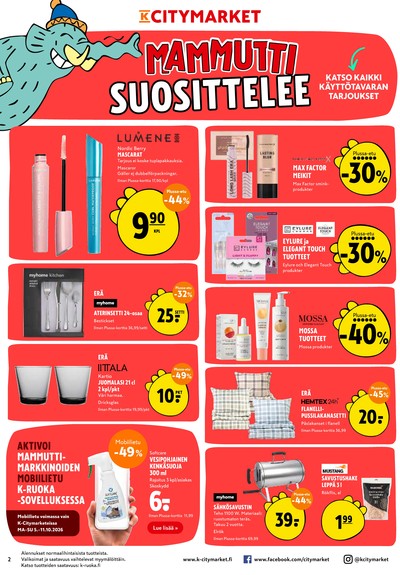 K-Citymarket tarjouslehti viikolta 42 sivu 2