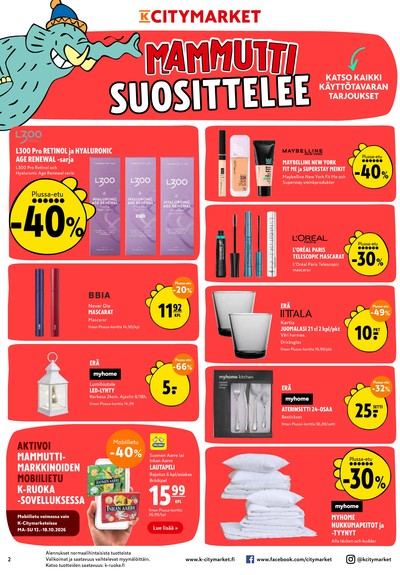 K-Citymarket tarjouslehti viikolta 42 sivu 2