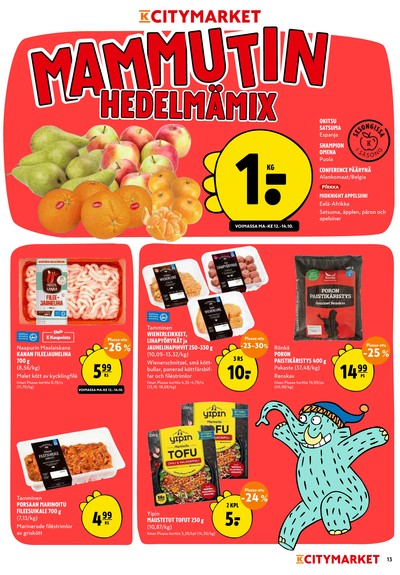 K-Citymarket tarjouslehti viikolta 42 sivu 13