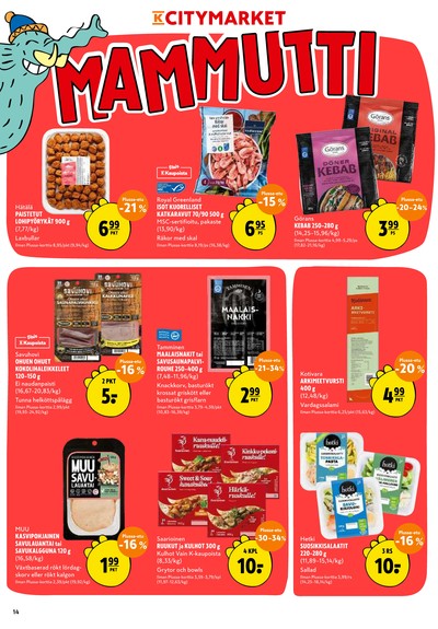 K-Citymarket tarjouslehti viikolta 42 sivu 14