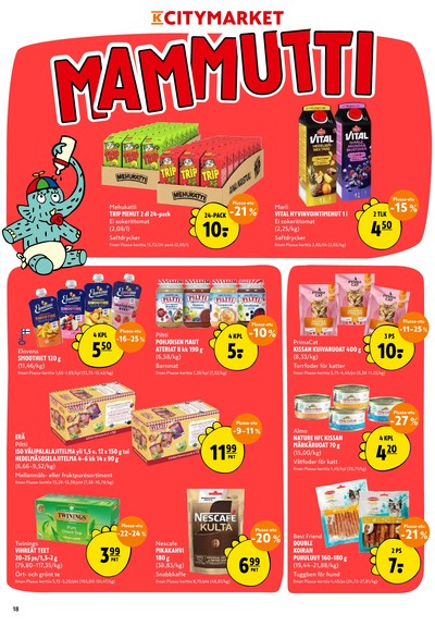 K-Citymarket tarjouslehti viikolta 42 sivu 18