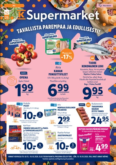K-Supermarket tarjouslehti viikolta 42 sivu 1