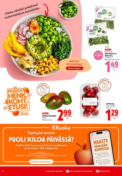K-Citymarket tarjouslehti viikolta 43 sivu 2