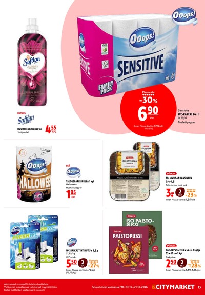 K-Citymarket tarjouslehti viikolta 43 sivu 13