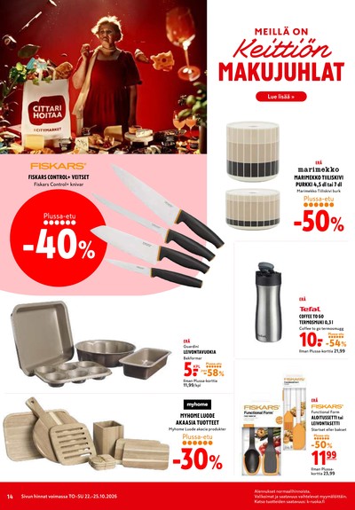 K-Citymarket tarjouslehti viikolta 43 sivu 14