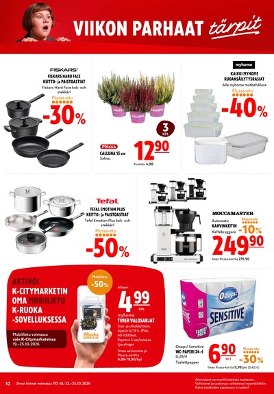 K-Citymarket tarjouslehti viikolta 43 sivu 10