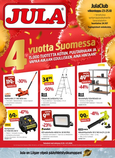 Jula tarjouslehti viikolta 44 sivu 1