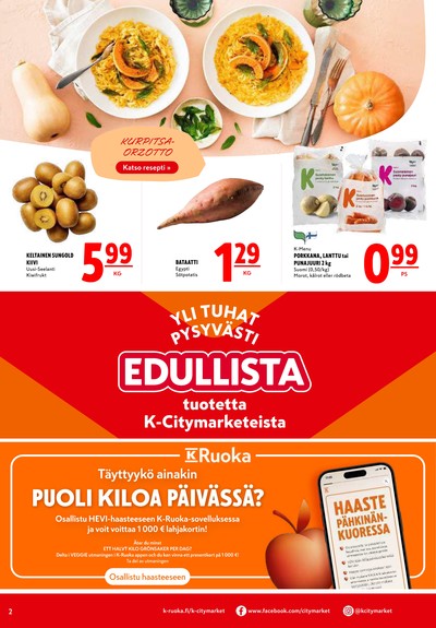 K-Citymarket tarjouslehti viikolta 44 sivu 2