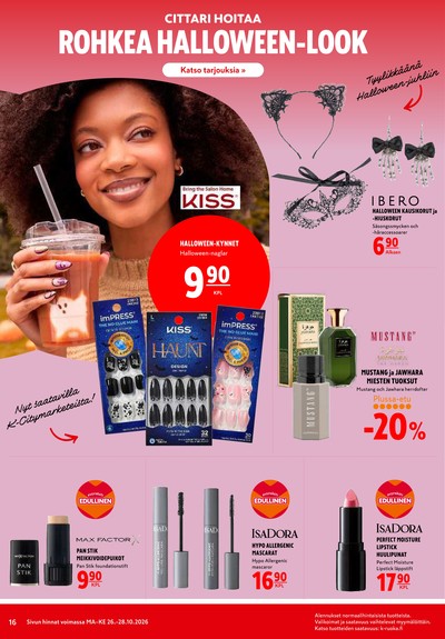 K-Citymarket tarjouslehti viikolta 44 sivu 16