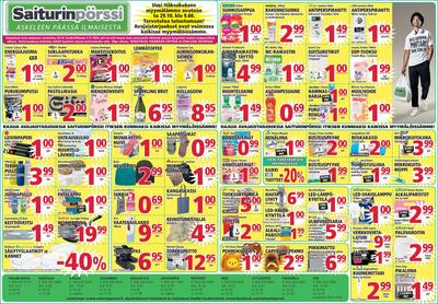 Saiturin Pörssi tarjouslehti. Voimassa: 29/10/26 - 04/11/26