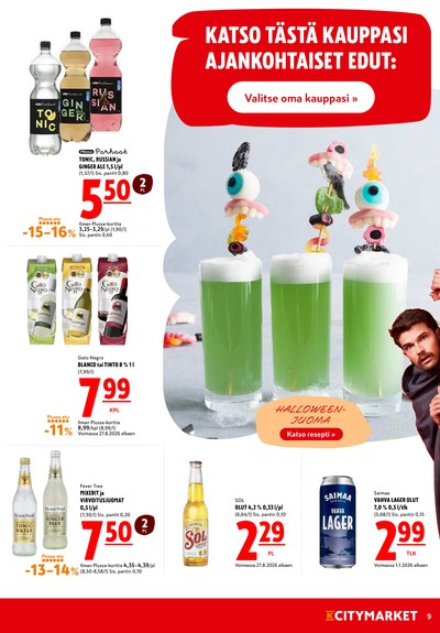 K-Citymarket tarjouslehti viikolta 44 sivu 9