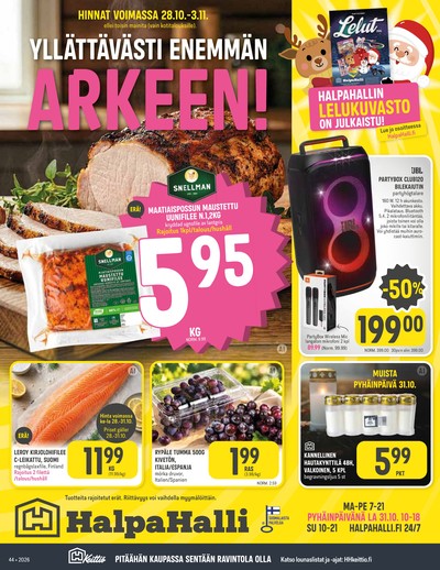 Halpa Halli tarjouslehti viikolta 44 sivu 1