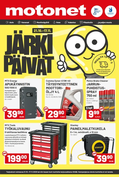 Motonet tarjouslehti viikolta 45 sivu 1