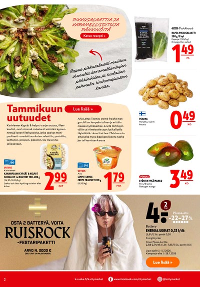 K-Citymarket tarjouslehti viikolta 5 sivu 2