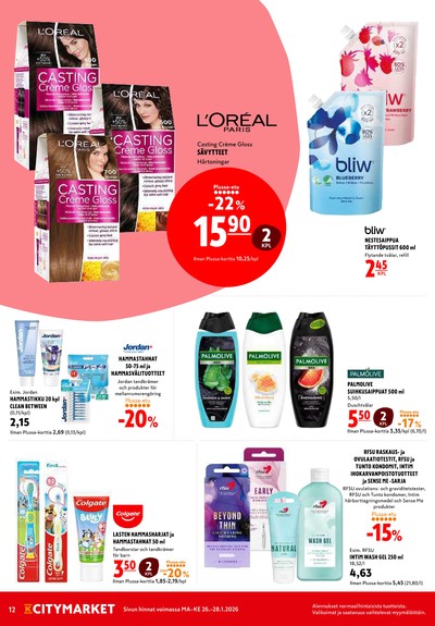 K-Citymarket tarjouslehti viikolta 5 sivu 12