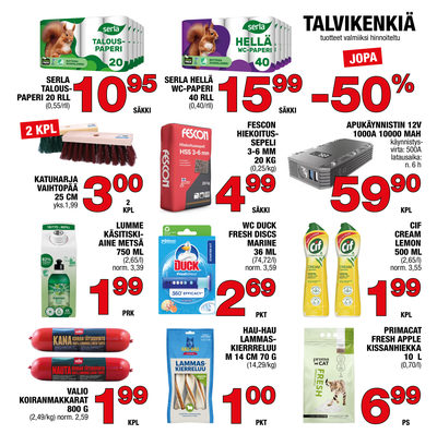 Säästömarket tarjouslehti. Voimassa: 29/01/26 - 01/02/26
