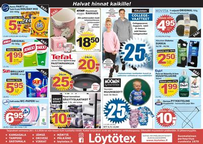 Löytötex tarjouslehti. Voimassa: 28/01/26 - 03/02/26