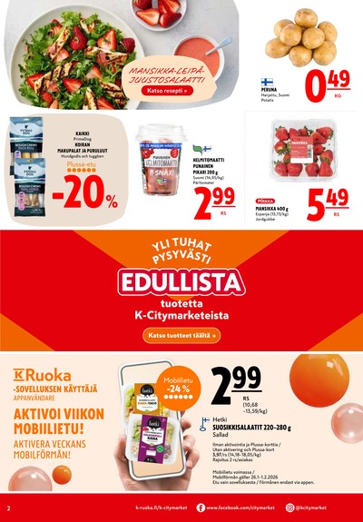K-Citymarket tarjouslehti viikolta 5 sivu 2