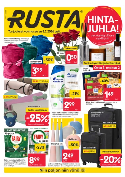 Rusta tarjouslehti. Voimassa: 02/02/26 - 08/02/26