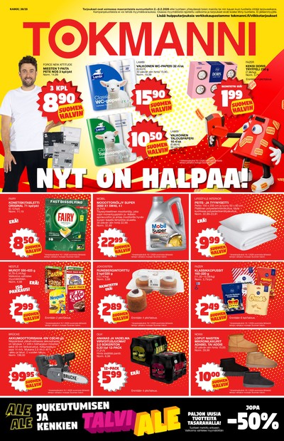 Tokmanni tarjouslehti. Voimassa: 02/02/26 - 08/02/26