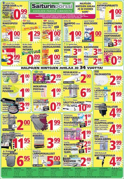 Saiturin Pörssi tarjouslehti. Voimassa: 05/02/26 - 11/02/26