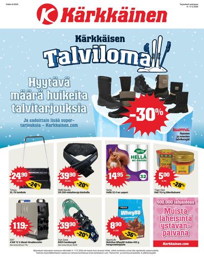 Kärkkäinen tarjouslehti. Voimassa: 04/02/26 - 17/02/26