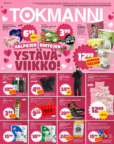 Tokmanni tarjouslehti. Voimassa: 09/02/26 - 15/02/26