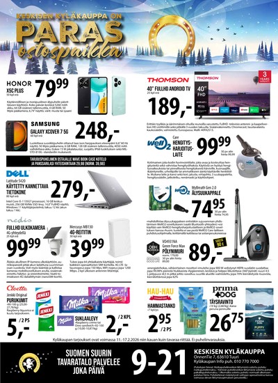 Keskinen tarjouslehti. Voimassa: 11/02/26 - 17/02/26