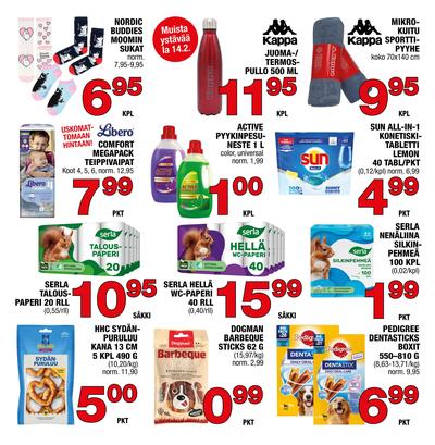 Säästömarket tarjouslehti. Voimassa: 12/02/26 - 15/02/26