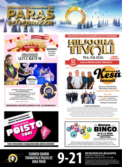 Keskinen tarjouslehti. Voimassa: 18/02/26 - 24/02/26