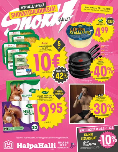 Halpa Halli tarjouslehti viikolta 9 sivu 1