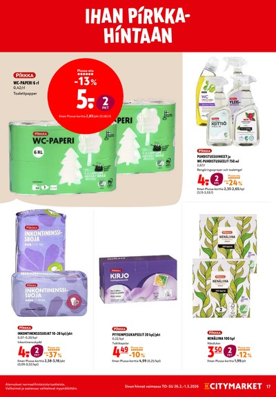 K-Citymarket tarjouslehti viikolta 9 sivu 17