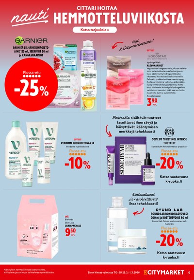 K-Citymarket tarjouslehti viikolta 9 sivu 9